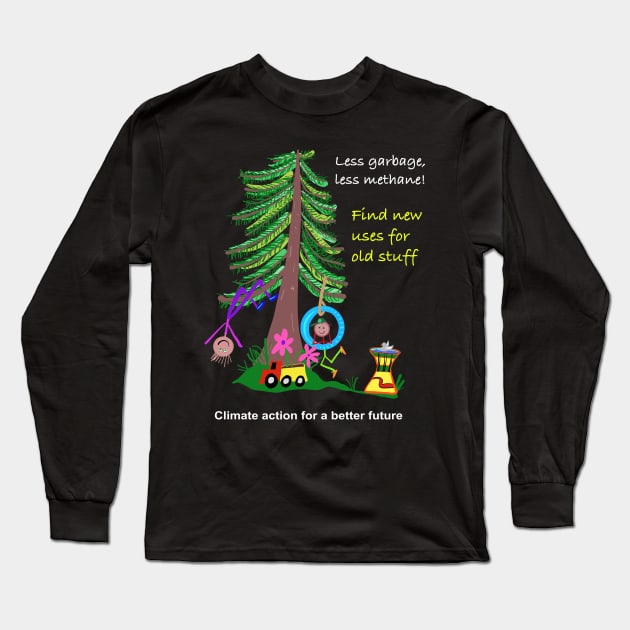 New uses for old stuff Long Sleeve T-Shirt by Climate Action T